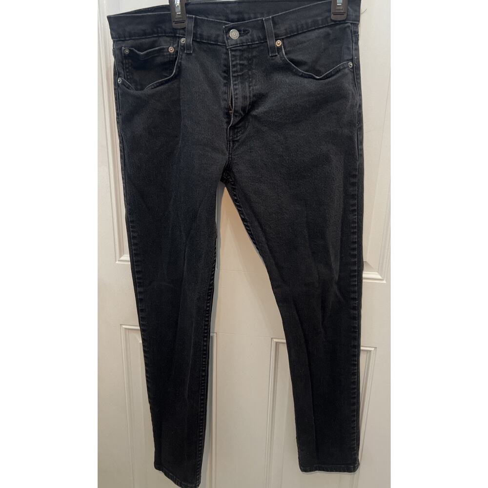Levis 512 Vintage 90’s Black Denim Straight Leg Jeans 34x32